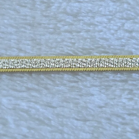 Mia Fiore Two✌️ Tone Herringbone Bracelet - NWT - Picture 5 of 16